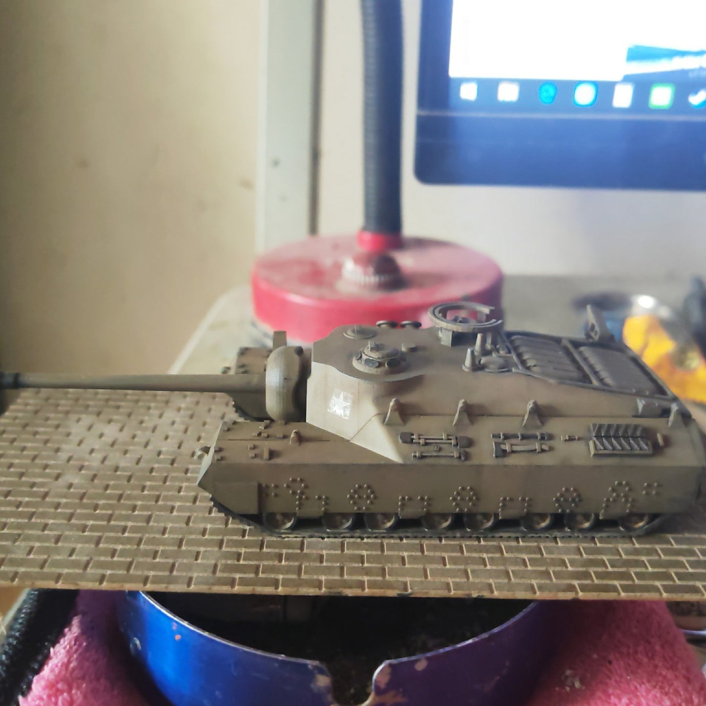3D Printed 1/72 American T95 Heavy Tank Finished Product