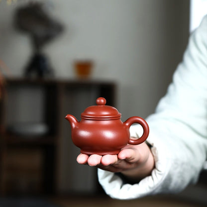 real yixing zisha dahongpao clay tea pot 110ml marked pan pot master kungfu pots