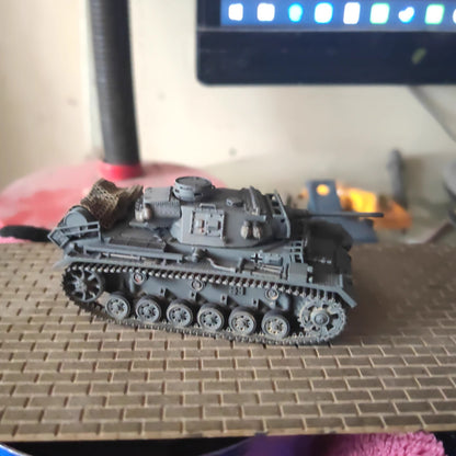 Homemade 1/72 German Type III L Military Tank Finished Model Static Ornament