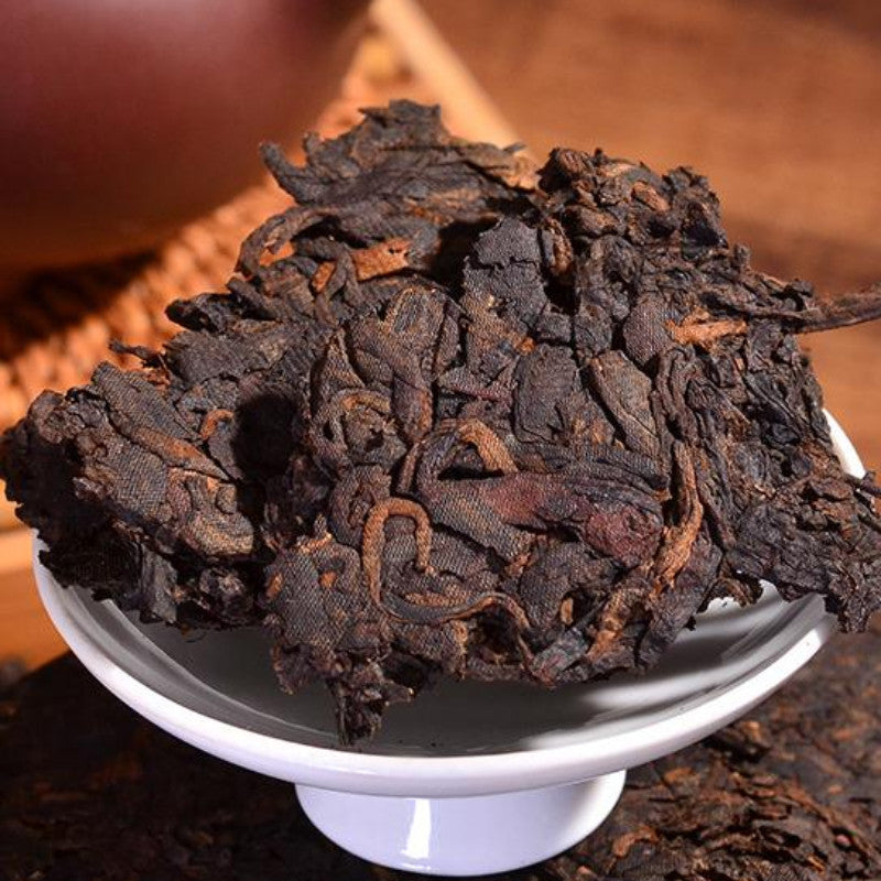 357g Yunnan Mantangxiang Pu-erh Tea Cake Ripe Puerh Cooked Tea Chinese Pu'er Tea