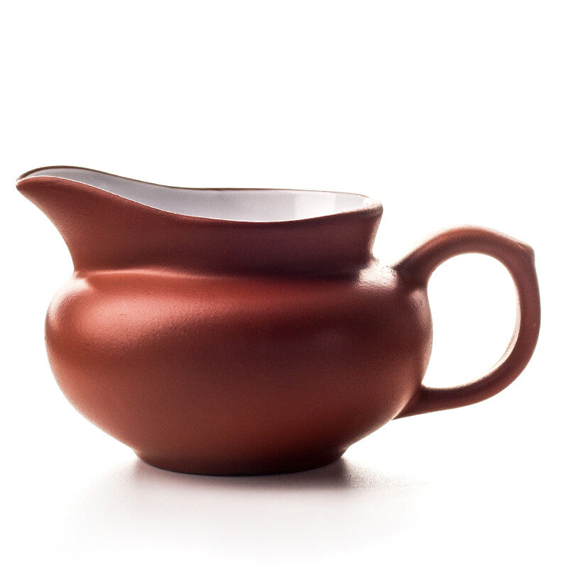 Chinese Zisha Purple Clay Pitcher Porcelain Fair Cup With Handle Tea Accessories