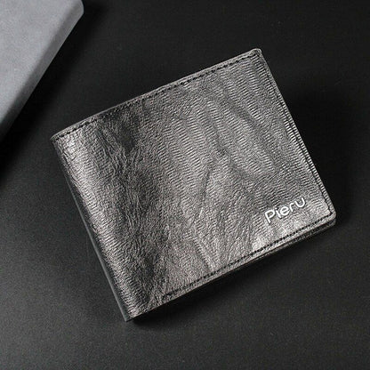 Leather Short Slim Wallet Business Purse Credit Card Holder Wallet Money Bag 1PC
