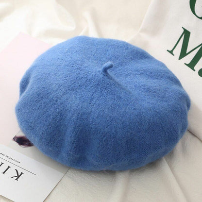 French Beret Caps Winter Warm Street Style Cap Wool Warm Beanie Hat Caps Hiking