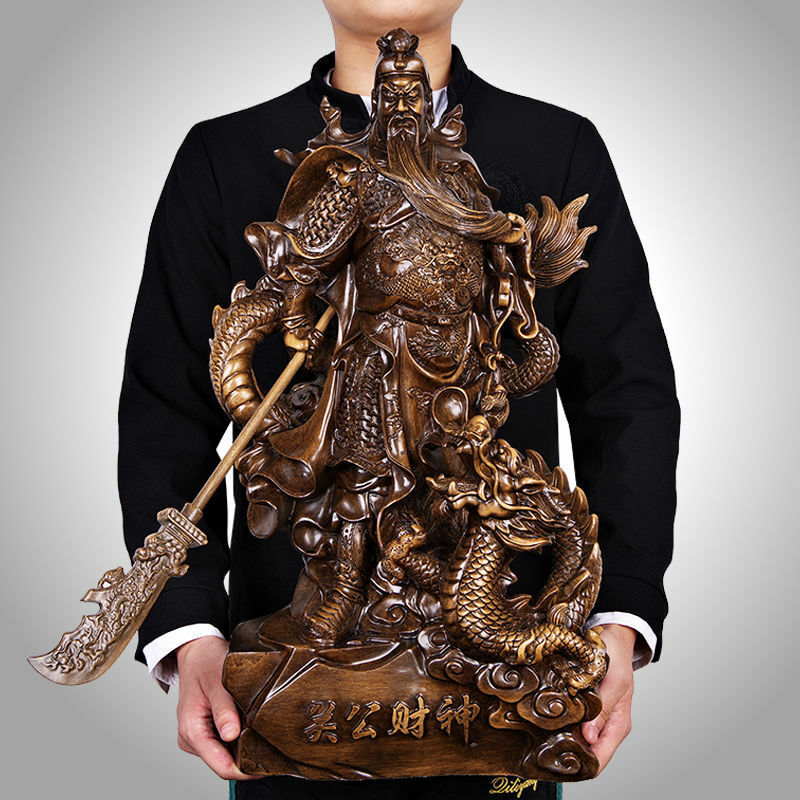 Feng Shui 18.5"Tall LARGE Chinese Guan Yu Statue GuanGong Guanyunchang Warlord