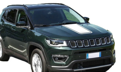 Fit For Jeep Compass Car Hood Sticker Bonnet Racing Stripe Graphics Vinyl Decal