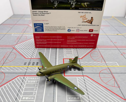 1:200 Herpa USAF Douglas DC-3 Aircraft Plane Diecast Airplane Model Collection