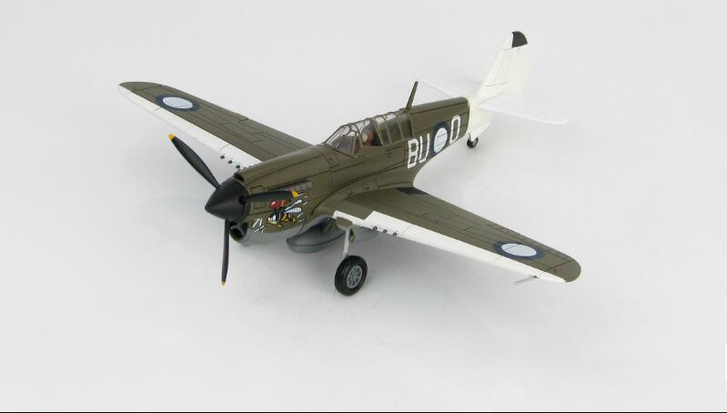 HM P-40N Angry Bee BU-O Lt. Ken Goldring 80 Squadron 1/72 diecast plane model