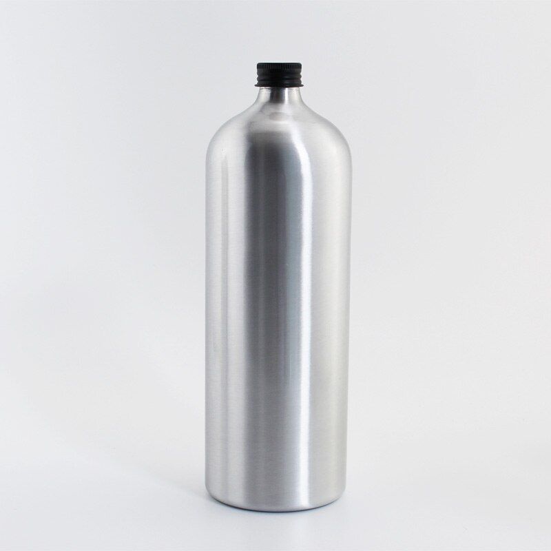 Aluminum Bottles Empty Liquid Soap Essential Oil Metal Container W/ Screw Cap 1L