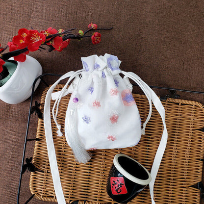 Lovely Embroidered Chinese Hanfu Purse Tote Bag Wallet Handbag Change Purse