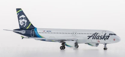 1:400 AeroClassics Alaska Airbus A320 Passenger Airplane Diecast Aircraft Model