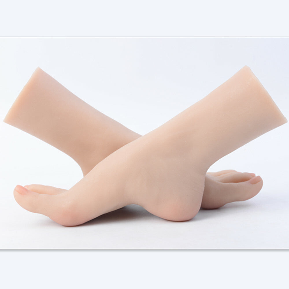 21.5cm Platinum Silicone Female Feet Model Mannequin One Left or Right Display