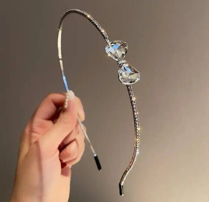 Women Headband Hair Accessories Shiny Rhinestone Crystal Party Elegant Headpiece
