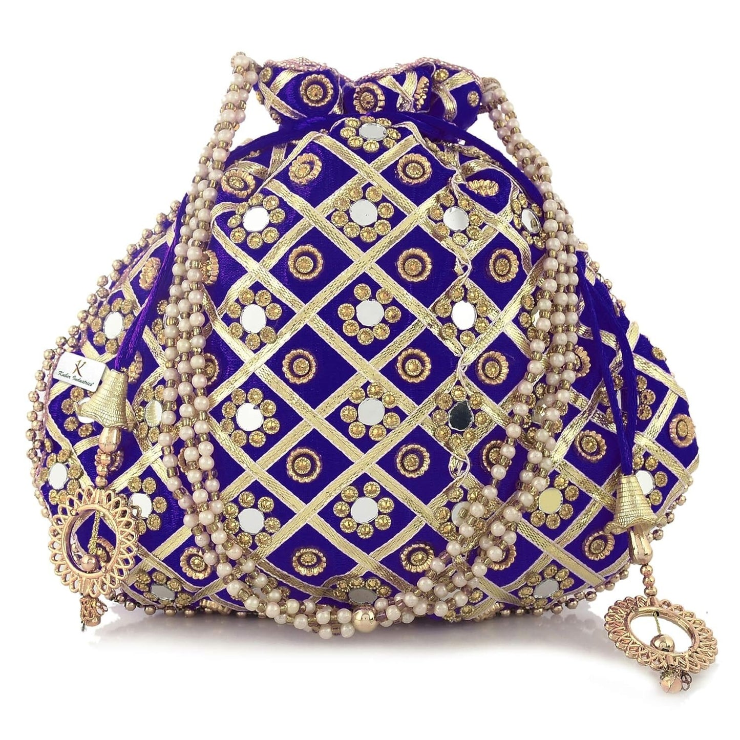 Handmade Rare Women's Indian Traditional Potli Bag For Wedding Party KUBMART1149