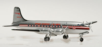 1:400 AeroClassics TRANS CANADA Douglas DC-4-M2 Passenger Airplane Diecast Model