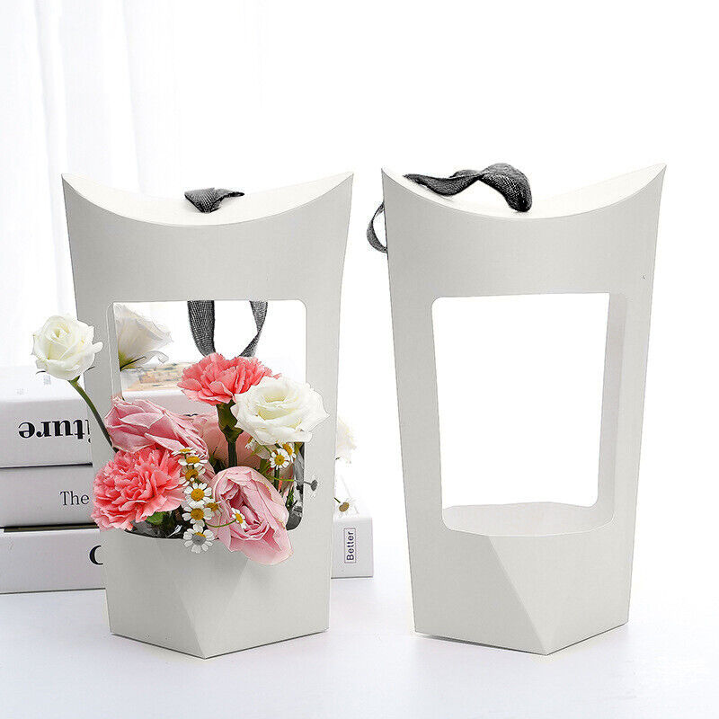 5Pcs Gift Box Flower Paper Boxs Creative Bouquets Bag Wedding Gift Boxes