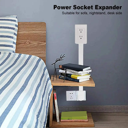 Power Socket Expander – 3 Prong 180° Rotating Outlet