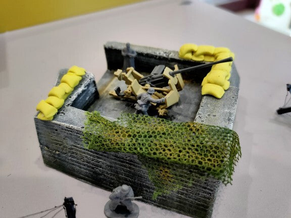 1/72 Artillery Fortress Position Model For Tank War Scenarios