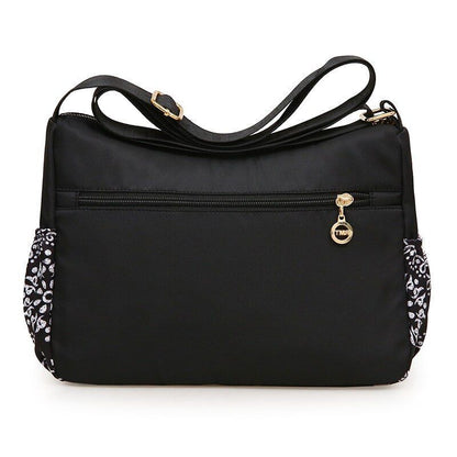 Shoulder Bag Rural Style Printing Leisure Travelling Bag Waterproof Oxford Purse
