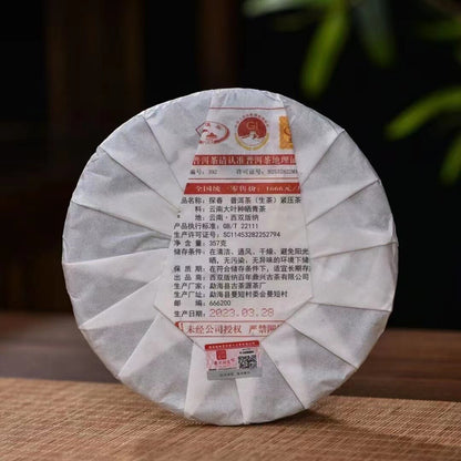 357g Yunnan Sheng Pu'er Tea 2023 Tanchun Pu-erh Raw Tea Cake Dingxing Puerh Tea