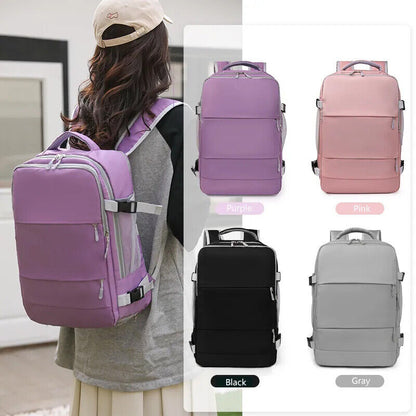 Women Travel Backpack Daypack Teenage Girls Laptop Schoolbag Luggage Shoes Bag