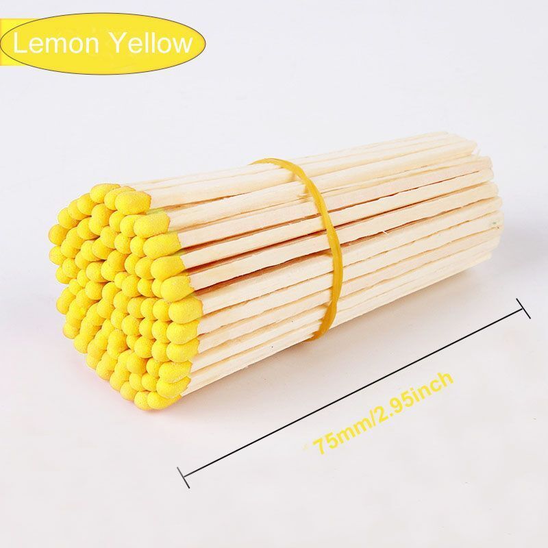 Matches 80Pcs Retro Aromatherapy Lengthen Thicker Match Lighting Tools Fire 75mm