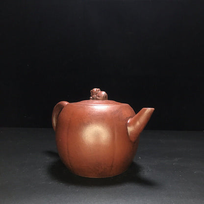 Chinese Yixing Zisha Clay Handmade Exquisite Teapot （狮圆 底款：顾景舟）