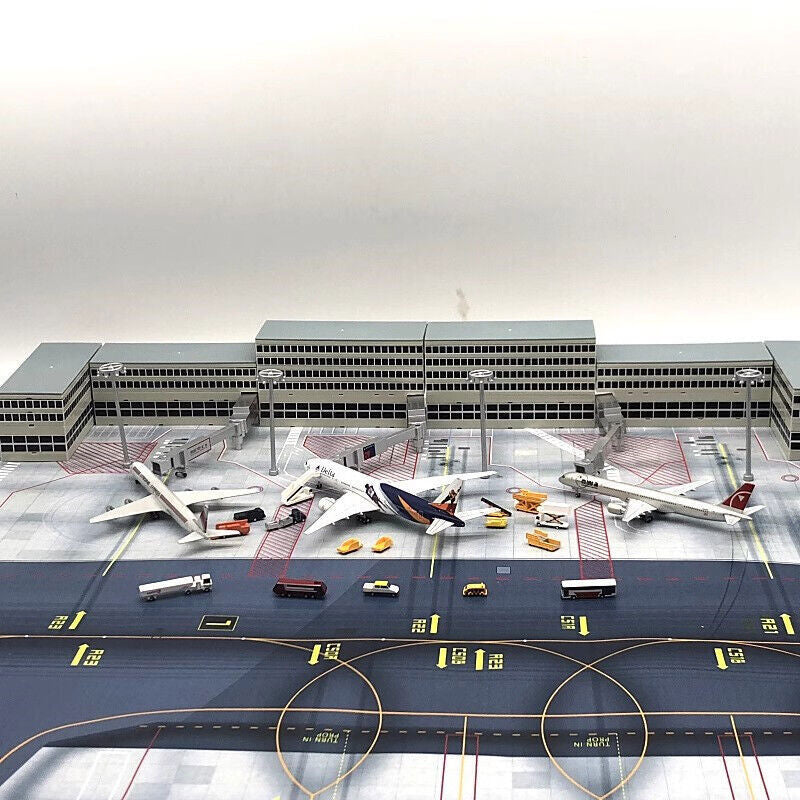 Scale Airport Terminal Building Air Bridge DIY 1:400 Model Scene Toy Gift