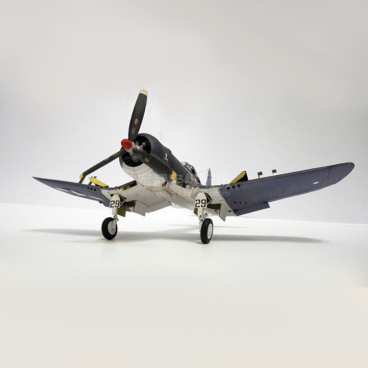 3D 1/33 US F4U-1A Pirate Ship-Borne Fighter Paper Military Model DIY Unassembled