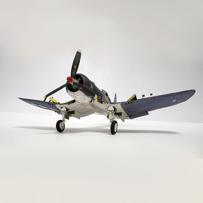 3D 1/33 US F4U-1A Pirate Ship-Borne Fighter Paper Military Model DIY Unassembled