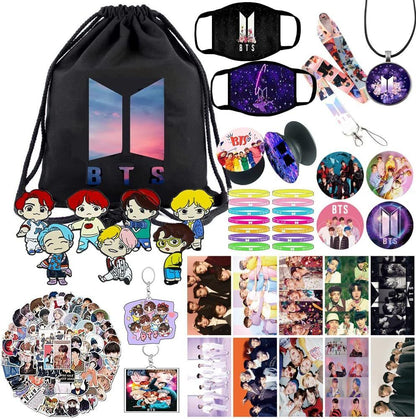 Gift Package Set for Fans - Including Drawstring Bag,Stickers, Face...
