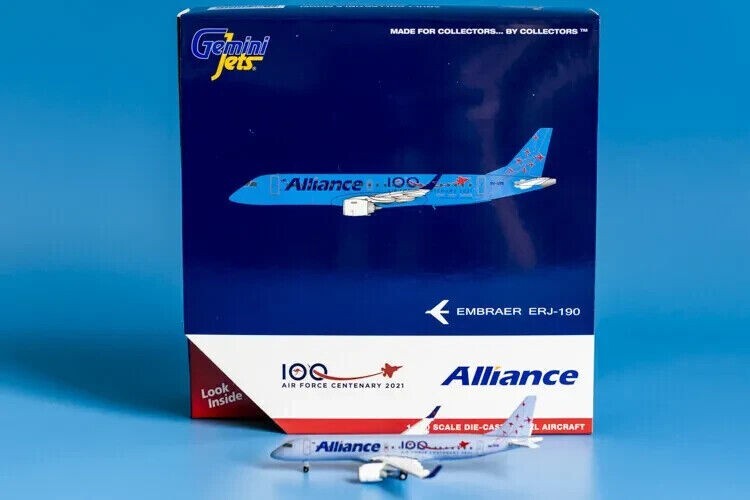 1:400 GeminiJets Alliance Embraer ERJ-190 Passenger Airplane Diecast Plane Model