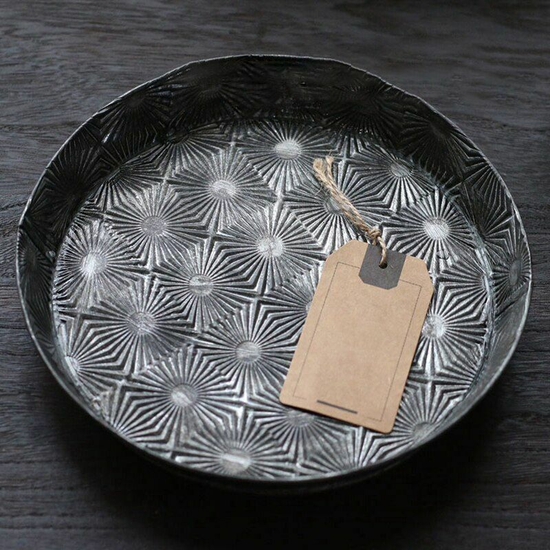 Starlight Series Retro Bread Tray Metal Antique Decorative Display Baking Plates