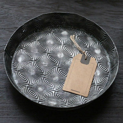 Starlight Series Retro Bread Tray Metal Antique Decorative Display Baking Plates