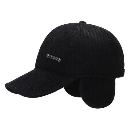 Unisex Men Corduroy Baseball Cap Casual Hat Trucker Classic Adjustable Solid