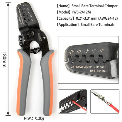 IWISS Terminals Crimping Tools IWS-2412M IWS-2820M for Crimp AWG24-12 AWG28-20