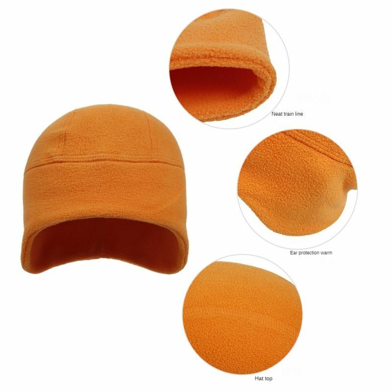 Polar Fleece Cap Winter Warm Outdoor Sport Skiing Cycling Windproof Soft Beanie