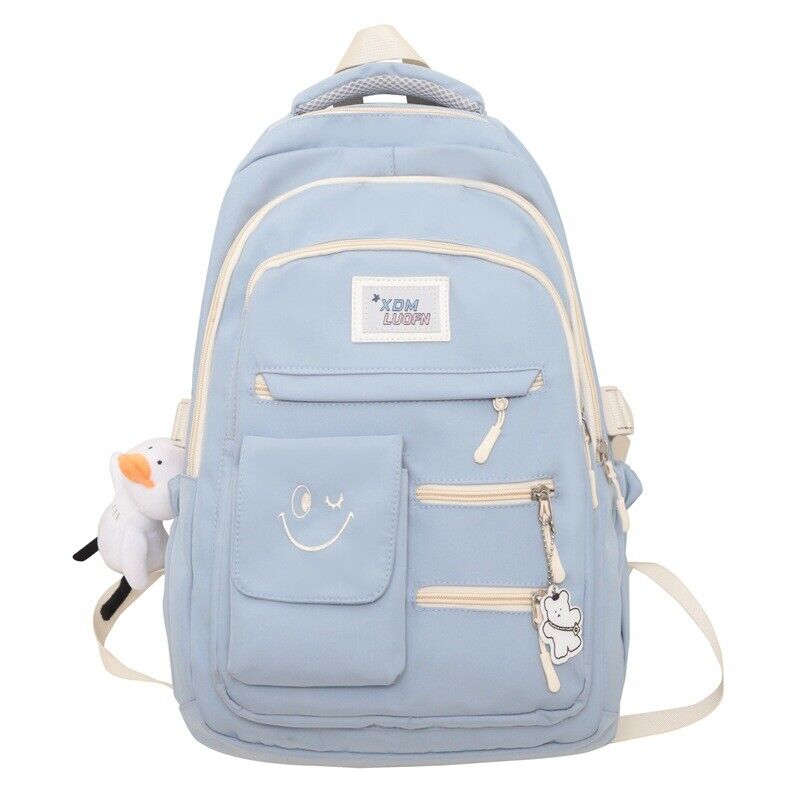 Women Men Nylon Backpack Shoulder Bag Laptop Large Travel School Bags Student