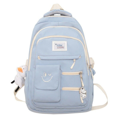 Women Men Nylon Backpack Shoulder Bag Laptop Large Travel School Bags Student