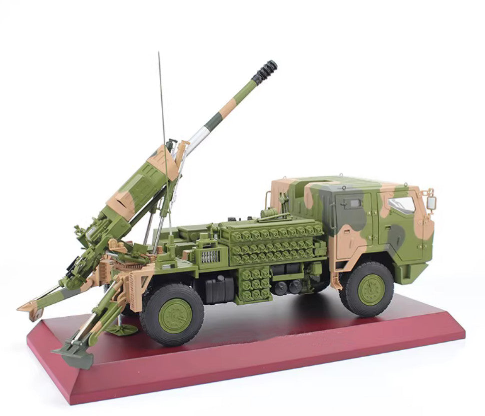 1:20 PCL-161 122mm Vehicle mounted Self propelled Howitzer Truck Diecast Model