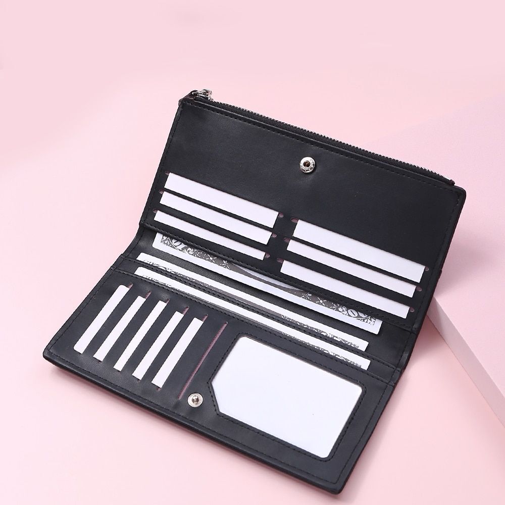 Women Wallet Fashion Long Zipper Coin Purse Money Bag Credit Card Holder Clutch