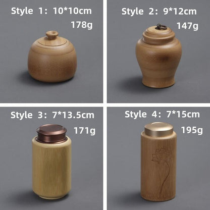 Chinese Bamboo Tea Caddy|Tea Accessories|Candy Storage Tanks|Tea Jars