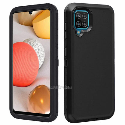 For Samsung Galaxy A42 5G Shockproof Rugged Rubber Case Phone Cover + Stylus
