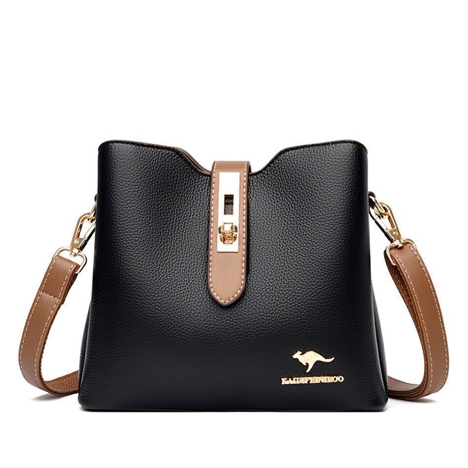 Large Shoulder Bag Synthetic Leather Messenger Bags Fashion Tote Luxury Handbag