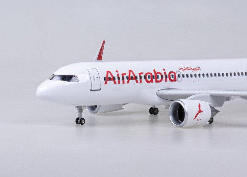 47CM 1:80 Air Arabia AIRBUS A320neo Airplane Landing Gears Resin Aircraft Model