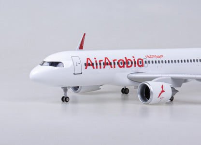 47CM 1:80 Air Arabia AIRBUS A320neo Airplane Landing Gears Resin Aircraft Model