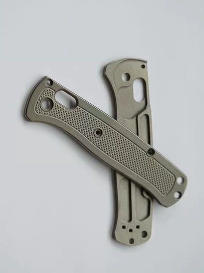 1 Pair Custom Made TC21 Titanium Alloy Handle Scales for Benchmade Bugout 535