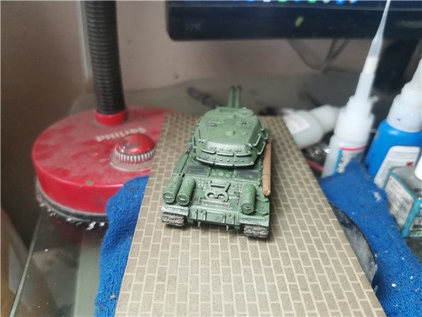 3D Printed 1/72 Soviet ST-II Twin-Barrel Tank Model Finished Product