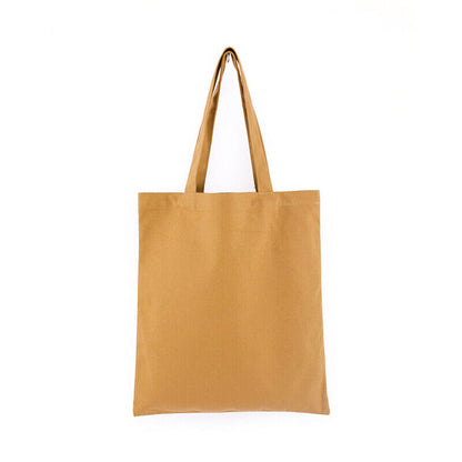 Solid Color Canvas Bags Shopping StorageBags Tote Bag Eco-friendly Shopping Bags