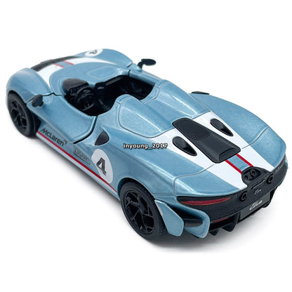 1/36 Scale McLaren Elva Model Toy Car Diecast Toy Vehicle Doors Open Pull Back