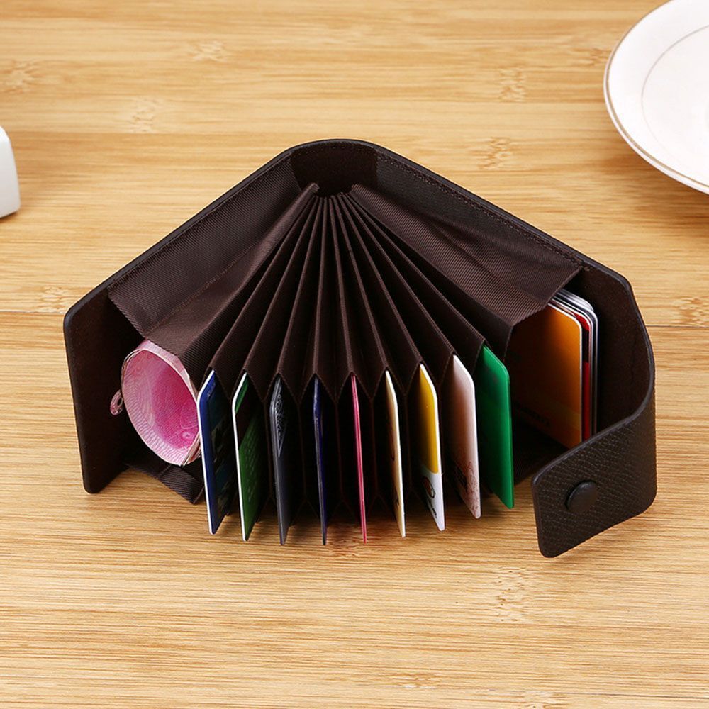 Synthetic Leather Wallet Credit Card Holder Card Case Pocket Organizer Coin Bags